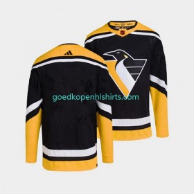 Pittsburgh Penguins Blank Adidas 2022-2023 Reverse Retro Zwart Authentic Shirt - Mannen